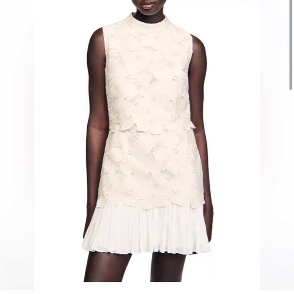 Johanna Short Guipure Dress